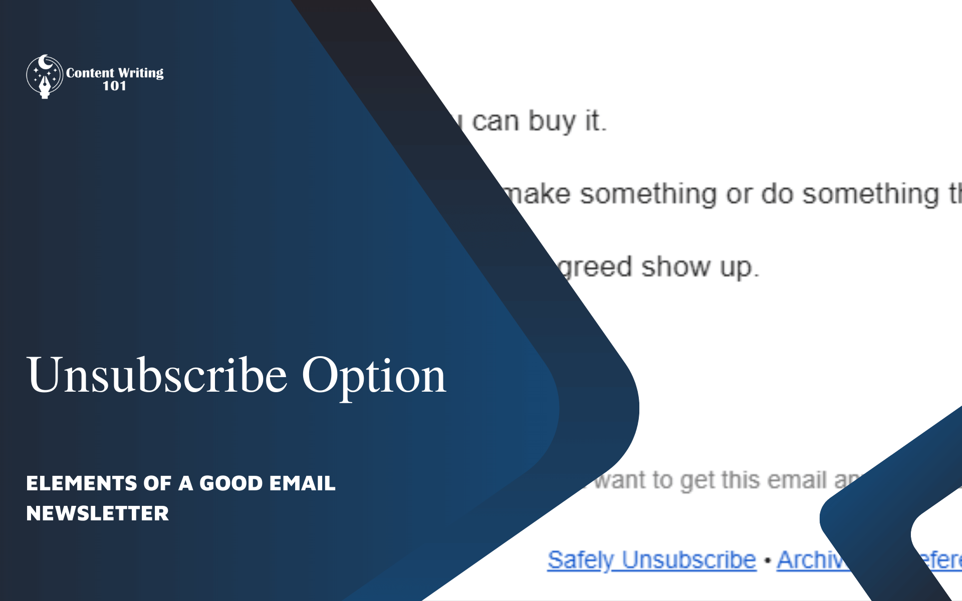 11. Unsubscribe Option